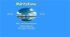 Desktop Screenshot of mueritzkanu.de