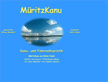 Tablet Screenshot of mueritzkanu.de